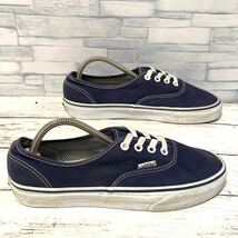 R5093bh【VANS バンズ】ヴァンズ サイズUS6 24㎝位 メンズ レディース ネイビー ローカット スニーカー TB4R オーセンティック スケーター_画像3