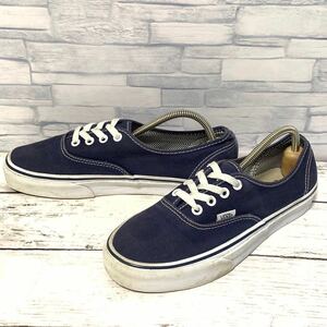 R5093bh【VANS バンズ】ヴァンズ サイズUS6 24㎝位 メンズ レディース ネイビー ローカット スニーカー TB4R オーセンティック スケーター