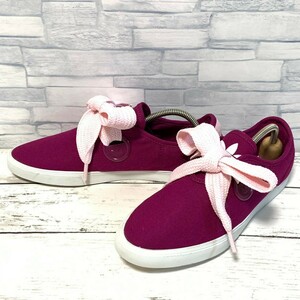 R5039bE adidas Adidas sneakers lady's wine red size 24.5cm SLEEK LO RELACE Sleek low lip race FV7593 shoes 