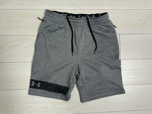 ★UNDER ARMOUR アンダーアーマー スウェット メンズ ハーフパンツ L/G グレー ファスナーポケット★