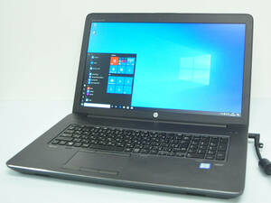 超ハイスペ ! 最大メモリ32GB ! 良品 HP ZBook 17 G3 Corei5-6440HQ 2.6GHz / NVMe 256GB+1TB / Quadro M4000M / フルHD / 無線 / Win10