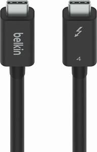 1円スタート!! 超美品!! Belkin USB-Cケーブル Thunderbolt 4/USB4 100W 40Gbps高速データ転送 インテル認証 USB-IF認証 1m ブラック