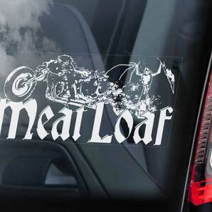 ◆送無【ミートローフ】外張り カーステッカー デカール 200×100mm@外貼り カー ステッカー*地獄のロック・ライダー ROCK ロック M1 2494