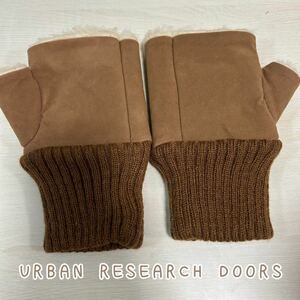 送料無料★URBAN RESEARCH DOORS フェイクスウェードグローブ 手袋 アーバンリサーチ