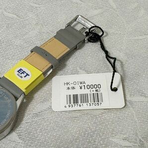 葛飾北斎  腕時計 グレー OIWA 日本製 流通限定モデル 新品未使用 レザーベルト 38mmの画像7