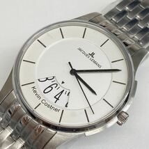 JAQUES LEMANS ジャックルマン メンズ腕時計 42ミリ ブラック 11-1821B-1 ケビンコスナー・コレクション 新品未使用　長期保管品_画像1