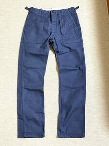 【希少カラー?】ENGINEERED GARMENTS FATIGUE PANTS DUCK CANVAS 30インチ/ネイビー(エンジニアードガーメンツ/ファティーグパンツ/ダック)