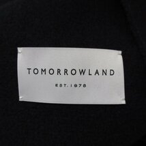 美品 TOMORROWLAND トゥモローランド ウールブルゾン ショートコート S ネイビー_画像4