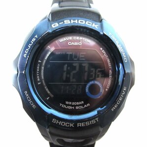 ほぼ美品 CASIO カシオ G-SHOCK ジーショック BLACK FORCE ブラックフォース タフソーラー デジタル ウォッチ 腕時計 GW-700BDJ ブラック系の画像1