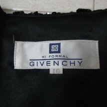 美品 GIVENCHY ジバンシィ 東京ソワール ラメ 総レース スパンコール装飾 ノーカラージャケット 10 ブラック_画像4