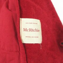 美品 McRitchie マックリッチ シングル パイル地 3B テーラードジャケット M レッド 121_画像3
