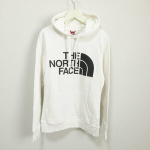 新品 未使用 22AW THE NORTH FACE ノースフェイス 裏起毛 ロゴプリント プルオーバー パーカー NF0A4M7CN3N1 S/P ホワイト 121