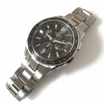 美品 CASIO カシオ OCEANUS オシアナス MANTA マンタ タフソーラー クロノグラフ メンズウォッチ 腕時計 OCW-S1050 ブラック文字盤_画像2