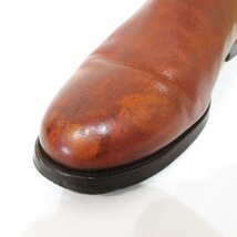 美品 CROCKETT＆JONES クロケット＆ジョーンズ レザー GRESHAM サイドゴアブーツ チェルシーブーツ サイズ60C 約23.5cm ブラウン_画像8