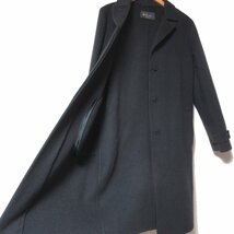 美品 Loro Piana ロロピアーナ カシミヤ100% ダブルフェイス チェスターコート FAI1807 40サイズ チャコールグレー_画像3