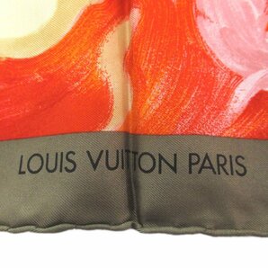 美品 LOUIS VUITTON ルイヴィトン James Rosenquist ジェームスローゼンクイスト シルク100% 大判 スカーフ マルチカラーの画像3