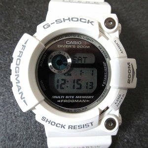 美品 CASIO カシオ G-SHOCK ジーショック 2006イルクジモデル フロッグマン タフソーラー ダイバーウォッチ 腕時計 GW-206K