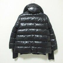 MONCLER モンクレール TULSA テュルサ 袖リブ ロゴワッペン ナイロン ダウンジャケット ブルゾン 1 ブラック 123_画像2