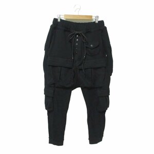 新品 未使用 KMRii ケムリ MULTIPUL CARGO SWEAT PANTS スウェットカーゴパンツ サルエルパンツ 2 ブラック 123