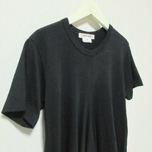 美品 23SS COMME des GARCONS コムデギャルソン 半袖 アシンメトリー 変形 Tシャツ カットソー M ブラック 123_画像4