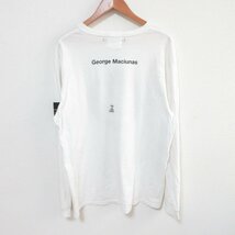 良品 TODAY edition トゥデイエディション×George Maciunas 長袖 プリントTシャツ カットソー サイズXL 白 ホワイト_画像2