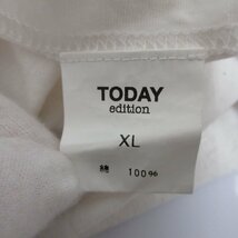 良品 TODAY edition トゥデイエディション×George Maciunas 長袖 プリントTシャツ カットソー サイズXL 白 ホワイト_画像7