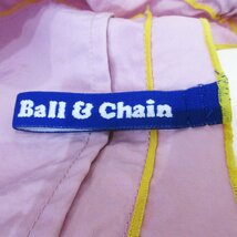 美品 BALL&CHAIN ボール&チェーン うさぎ 刺繍 ナイロン ハンドバッグ パープル_画像4