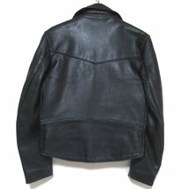 良品 Lewis Leathers ルイスレザー 666期 Lighting ライトニング レザー ダブルライダースジャケット 36サイズ ブラック_画像2