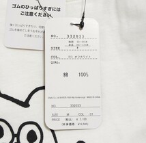 ScoLar Parity スカラー パリティ なんでやねん 漫才クマ柄 BIGＴシャツ オフホワイト レディース Mサイズ_画像4