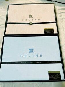 O -未使用　CELINE セリーヌ フラットシーツ　2枚セット　サイズ　140×240㎝　綿100% 寝具　訳あり