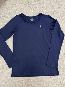  Ralph Lauren Kids *RalphLauren* long sleeve T shirt navy blue *160