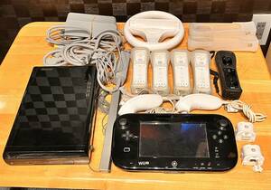  任天堂 WiiU コントローラ ヌンチャク ハンドル まとめ売り　通電確認のみ確認