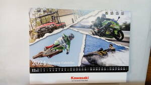 2024年版　カワサキ　KAWASAKI　オートバイ、水上バイク　 卓上カレンダー　送料込み 