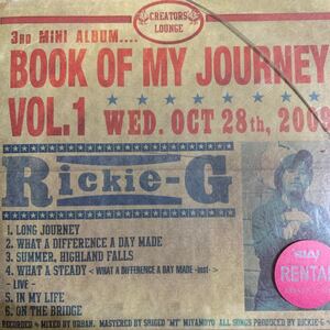 Rickie-G 『BOOK OF MY JOURNEY VOL.1』寿君,RAY,APOLLO,HISATOMI,DIZZLE,EXPRESS,NEO HERO,RAM HEAD,HAN-KUN,湘南乃風,TAK-Z,RUEED,卍LINE