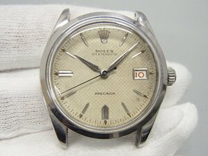 R6294☆不動品☆ ROLEX ロレックス オイスターデイト プレシジョン PRECISION 6294 手巻き メンズ腕時計 本体のみ ジャンク 現状販売