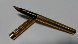 SHEAFFER・金張り　ペン先１４K（５８５）吸入式・シェーファー万年筆