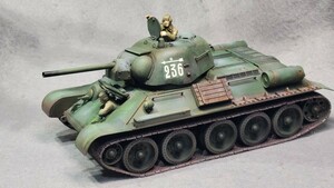 タミヤ1/35 MM No.59 ソビエト T34/76戦車 1943年型 完成品