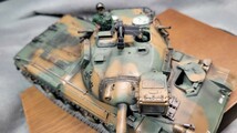 退役記念 タミヤ 1/35 MM No.168 陸上自衛隊 74式戦車 姿勢制御前下り状態 完成品 _画像7