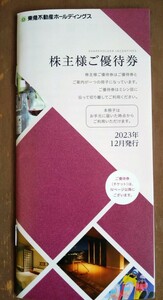 ★最新　東急不動産株主優待券（１０００株用）　ネコポス送料無料