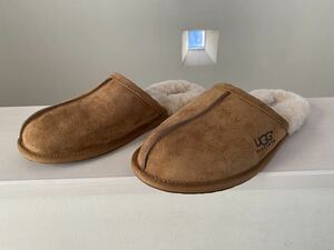 未使用 自宅保管 人気のカラー 人気のモデル UGG scuff アグ スカッフ ムートン ルームシューズ スリッパ 26センチ US8 スエード素材