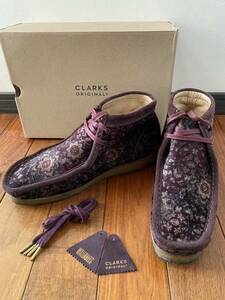 定価36300円 希少 2021AW Clarks Originals クラークス wallabee boot velvetクラークス ワラビーブーツ ベルベット us10 28センチ