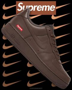 新品 Supreme 2023 Nike Air Force 1 Low Baroque Brown 28㎝ US10 新品 未使用 シュプリーム エアフォース1 茶 CU9225-200 