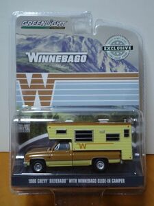 ★グリーンライト 1/64　WINNEBAGO　1986 シボレー シルベラド ウィネベーゴ スライドイン キャンパー 　未開封★