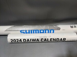 ダイワ　DAIWA　2024　魚拓カレンダー　令和6年　２本セット　シマノ　SHIMANO ２本セット