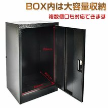 1円 宅配 ボックス 戸建て ポスト 大容量 鍵付き 収納棚 据え置き ダイヤル式 完成品 大型 工事不要 家庭用 再配達 宅配BOX 郵便受け ny312_画像2