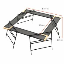 1円 アウトドアテーブル 耐火 折りたたみテーブル 軽量 囲炉裏テーブル 焚き火テーブル バーベキューテーブル 組み立て自由 od489_画像3