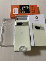 pixel7 128GB レモングラス　simフリー Google ピクセル　PIXEL 7a イエロー 新品同様 送料込み　ゴールド_画像1