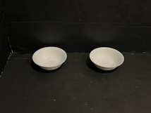 531114009　OKURA　大倉陶園　深皿　ボール　2点セット　ホワイト　スープ皿　食器　キッチン　コレクション　ロゴあり_画像1