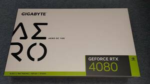 新品 未開封 GIGABYTE GeForce RTX 4080 16GB AERO OC GV-N4080AERO OC-16GD ホワイトモデル 国内正規代理店品 購入時領収書付き