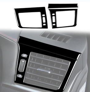 レクサス CT CT200h 2011-2022年 ピアノブラック調 右ハンドル用　内装インテリアステッカー　サイド　エアコン　吹き出し口　カバー